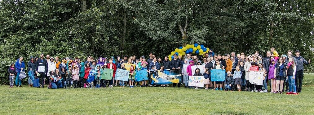 Walk for Down Syndrome Awareness in Abbotsford held in 2022 by the Fraser Valley Down Syndrome Society